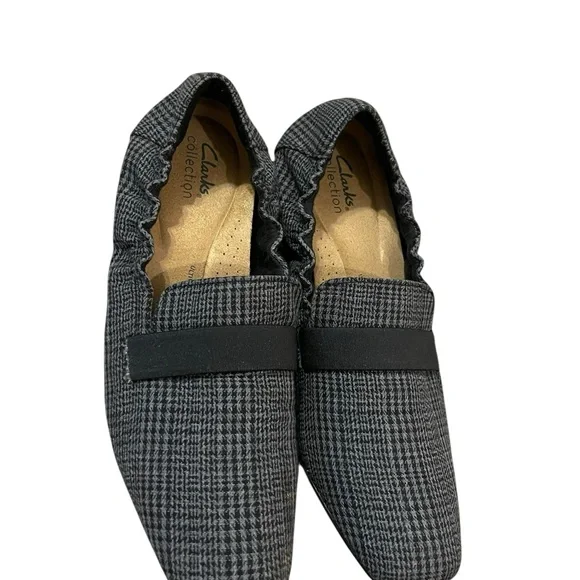 Women’s CLARKS Tilmont Eve Black and Gray Loafers Shoes - Picture 3 of 7